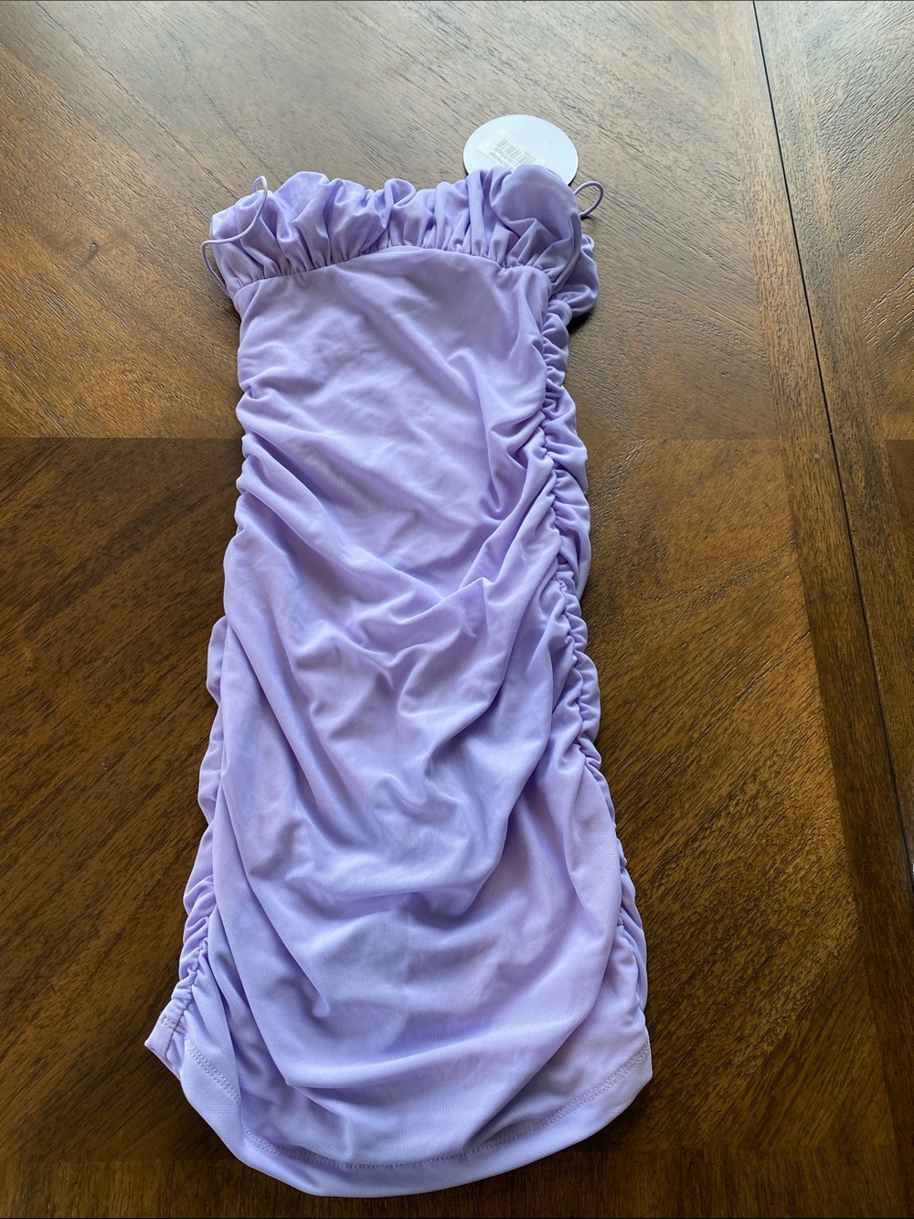 Princess Polly Lilac Strapless Ruffle Tube Dress size 2